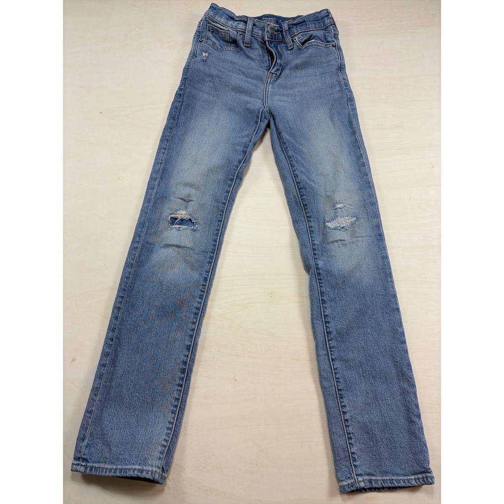 Old Navy Boys Slim Built-In Tough Distressed Jeans Medium Wash Size 14 Slim